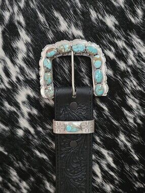 Navajo Turquoise Belt Buckle